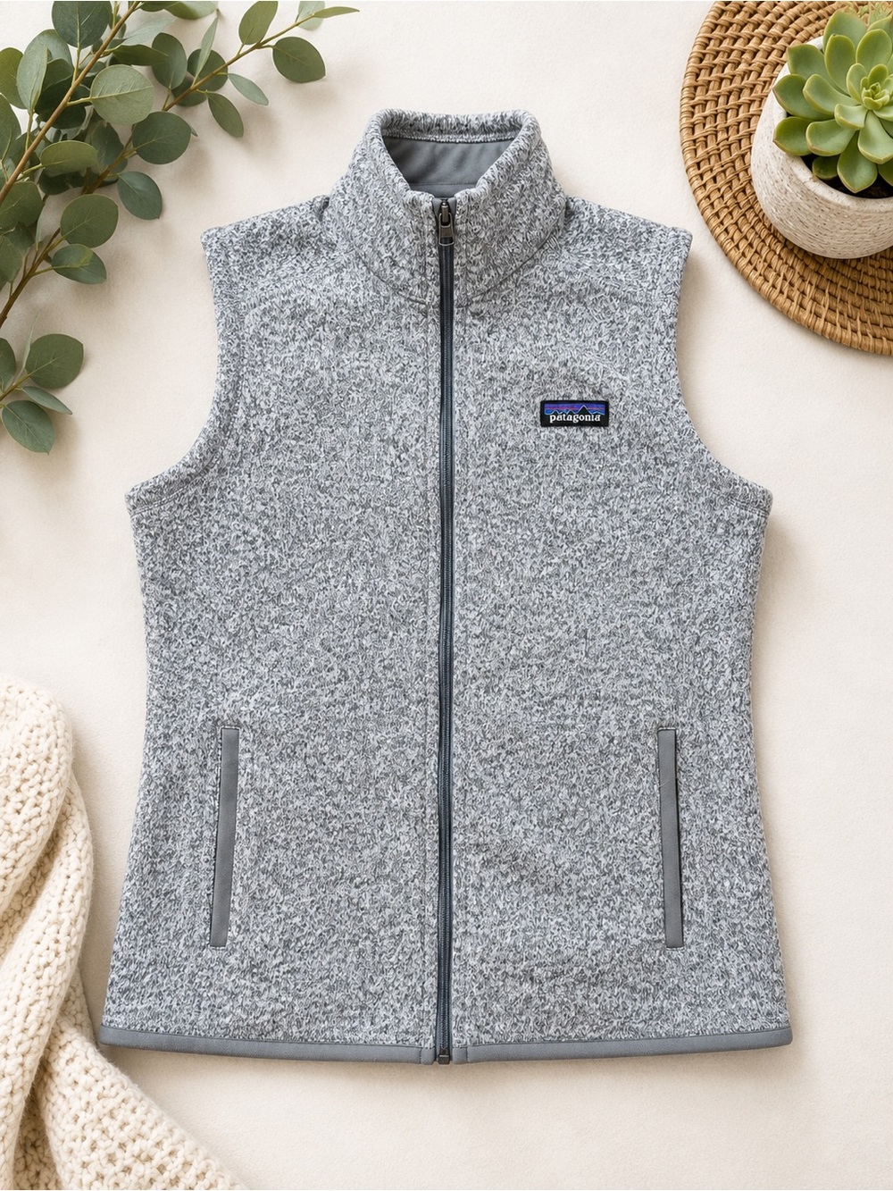 NWT🆕 Patagonia Women's Better Sweater  A Gray Fleece Vest Sizs M